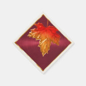 Serviette En Papier Feuilles de l'érable d'automne (Coin)