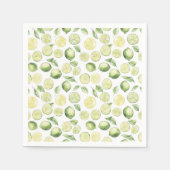 Serviette En Papier Feuilles de limes vertes Fruit (Devant)