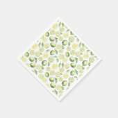Serviette En Papier Feuilles de limes vertes Fruit (Coin)
