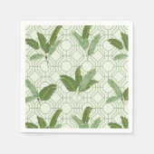 Serviette En Papier Feuilles de palmiers tropicaux (Devant)