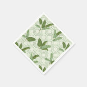 Serviette En Papier Feuilles de palmiers tropicaux (Coin)