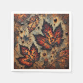 Serviette En Papier Feuilles Découpage  Découpage Gritty Fall (Devant)
