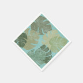 Serviette En Papier Feuilles dénaturés tropicaux (Coin)