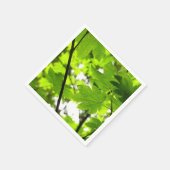 Serviette En Papier Feuilles d'érable avec Raindrops (Coin)