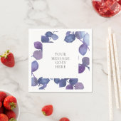 Serviette En Papier Feuilles d'Eucalyptus bleu violet (En situation)