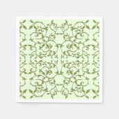 Serviette En Papier Feuilles d'olive défilantes (Devant)