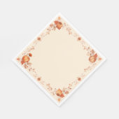 Serviette En Papier Feuilles et Citrouilles de Thanksgiving (Coin)