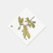 Serviette En Papier Feuilles jaunesPapier Cocktail Napkin (Coin)