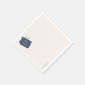 Serviette En Papier Feuilles modernes Mariage désorganisé (Coin)