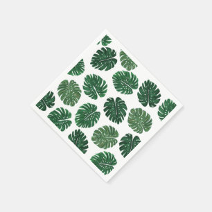 Serviette En Papier Feuilles Plantes de fromage suisse peint à la mai