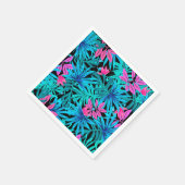 Serviette En Papier Feuilles Tropicales (Coin)