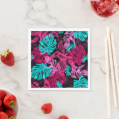 Serviette En Papier Feuilles tropicaux (En situation)