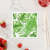 Serviette En Papier Feuilles tropicaux (En situation)