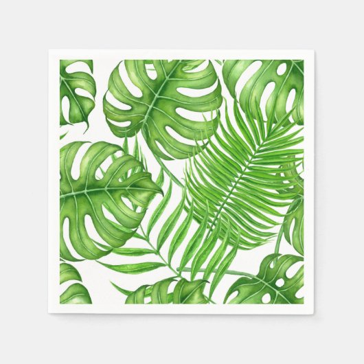 Serviette En Papier Feuilles tropicaux (Devant)