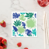 Serviette En Papier Feuilles tropicaux (En situation)
