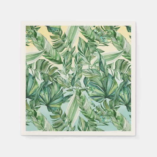 Serviette En Papier Feuilles tropicaux Ombre (Devant)