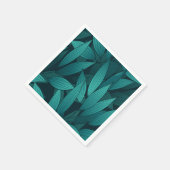 Serviette En Papier Feuilles tropicaux rayonnants (Coin)