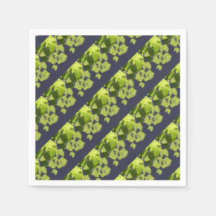Serviette En Papier Feuilles Vertes de Vigne de Raisin