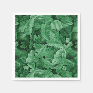 Serviette En Papier Feuilles verts (par William Morris)