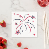 Serviette En Papier Feux d'artifice (En situation)