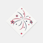 Serviette En Papier Feux d'artifice (Coin)
