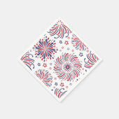 Serviette En Papier Feux d'artifice 4 juillet serviettes (Coin)