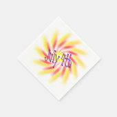 Serviette en papier - Feux d'artifice à roue (Coin)