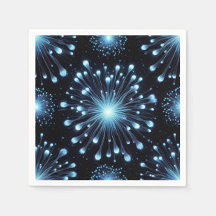 Serviette En Papier Feux d'Artifice Intenses