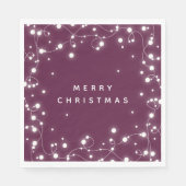 Serviette En Papier Feux d'étincelles d'hiver Papier de Noël (Devant)