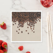 Serviette En Papier Fèves de café (En situation)