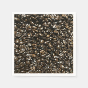 Serviette En Papier Fèves de café