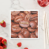 Serviette En Papier Fèves de café grillées (En situation)