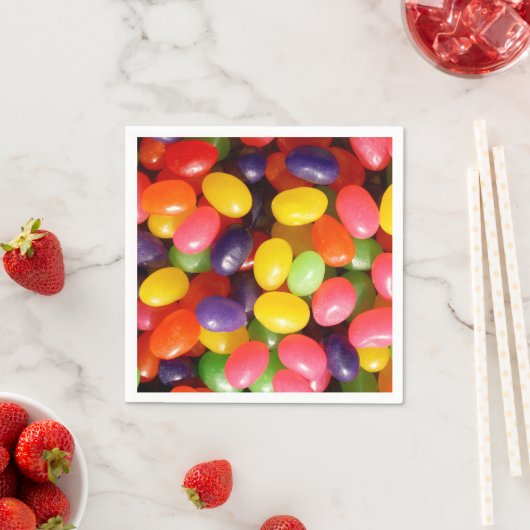 Serviette En Papier Fèves de gelée (En situation)