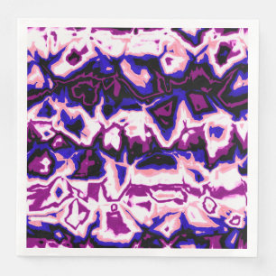 Serviette En Papier Fidèle Bohème Rétro Marbré Rayures Fierté Genderfl