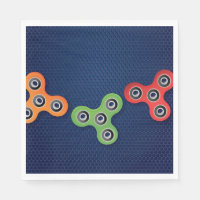 Fidget Spinner Anniversday Party Napkins