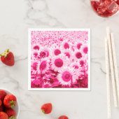 Serviette En Papier Field of Sunflowers (En situation)