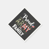 Serviette En Papier Fier Armée Famille Américaine Patriotique Ancien J (Coin)