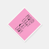 Serviette En Papier Fier Crazy Cat Lady (Coin)