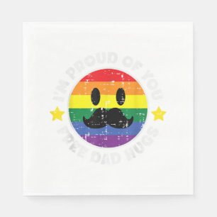 Serviette En Papier Fier De Vous Libérez Papa Embrasse Drôle Gay pride