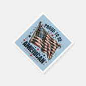 Serviette En Papier Fier d'être un Américain (Coin)