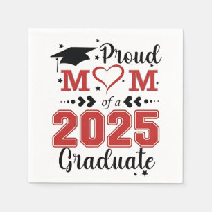 Serviette En Papier Fier Maman de 2025 Graduate Graduation Mother Day