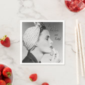 Serviette En Papier Fierce, fabuleux et quarante ! (En situation)