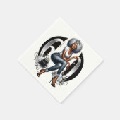 Serviette En Papier Fière et Fabuleuse à 60 ans (Coin)