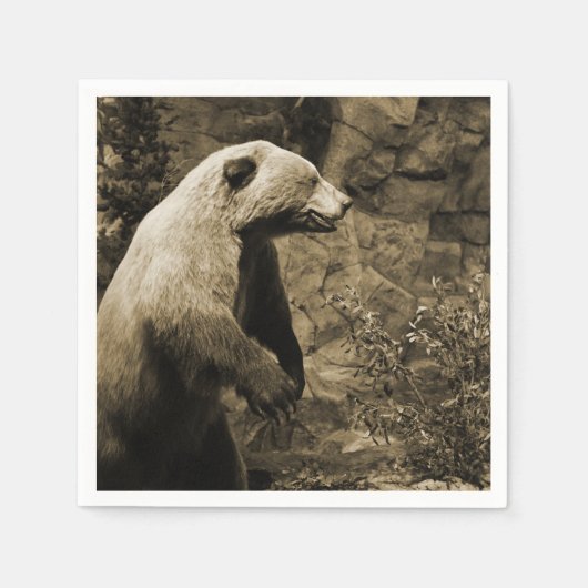 Serviette En Papier Fière Ours (Devant)
