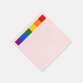 Serviette En Papier Fierté arc-en-ciel (Coin)