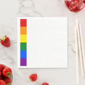 Serviette En Papier Fierté arc-en-ciel (En situation)