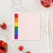 Serviette En Papier Fierté arc-en-ciel (En situation)