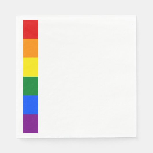 Serviette En Papier Fierté arc-en-ciel (Devant)