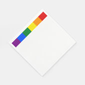 Serviette En Papier Fierté arc-en-ciel (Coin)