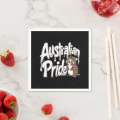 SERVIETTE EN PAPIER FIERTÉ AUSTRALIENNE (En situation)